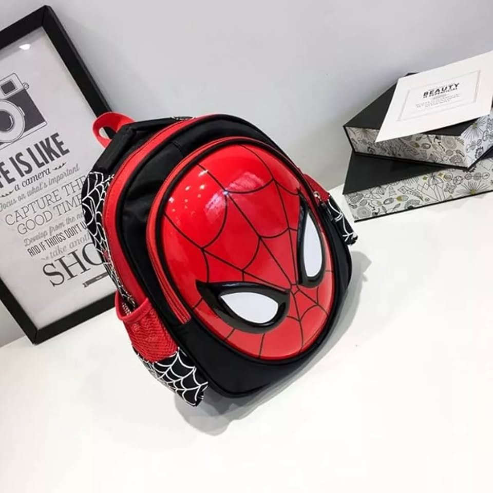 Mochila de Spiderman 3D Negra para Preescolar